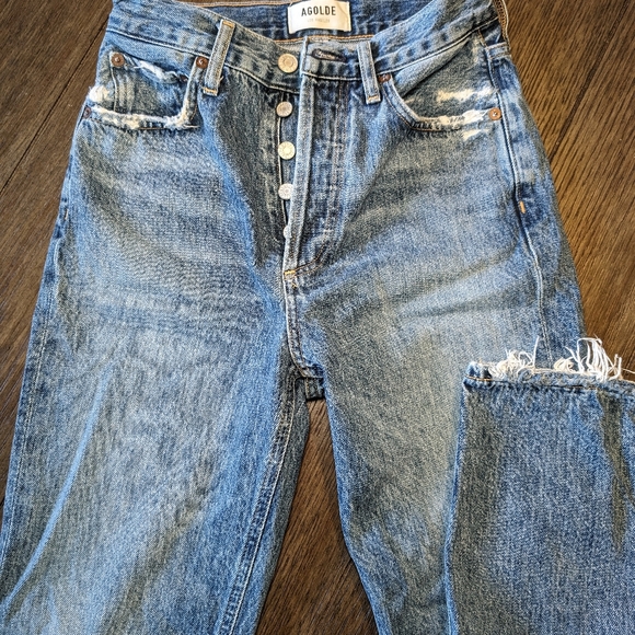 Agolde Riley High Rise Straight Crop Jean - Picture 4 of 8